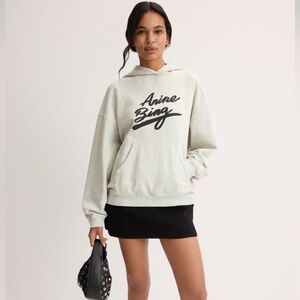 Anine Bing Harvey Signature Hooded Sweatshirt